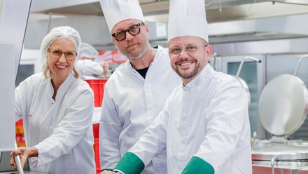 Diana Rubin, Sternekoch Max Strohe und Tobias Grau