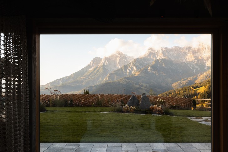 Ausblick aus der Sauna