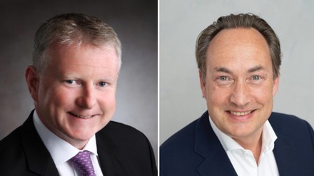 Jonathan Mills (l.) und Oliver Macpherson (r.) von Choice Hotels Europa