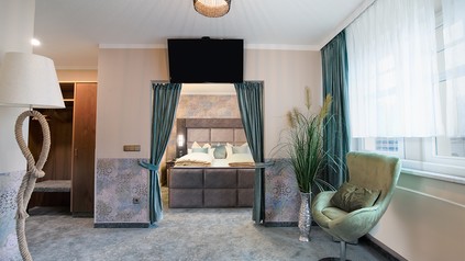 Junior Suite im Ringhotel Neustädter Hof in Schwarzenberg mit modernem Komfort und klassischem Design
