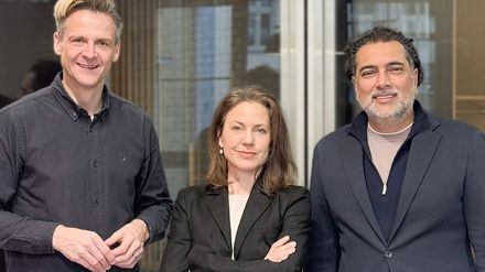 Salim Sahi und Alexandra Wolframm mit Dr. Marcel Klinge