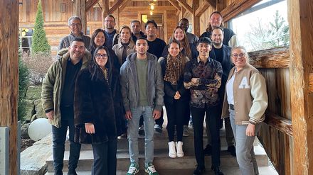Gruppenbild von 15 Führungskräften der Lerch Genusswelten im Rahmen der AdA-Schein-Ausbildung und eines Führungstrainings in Marktoberdorf.