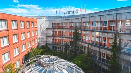 Inner courtyard of Dorint Hotel in Bremen Germany