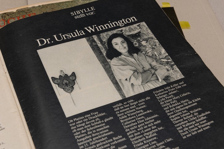 Publikation über Ursula Winnington in der Zeitschrift Sibylle