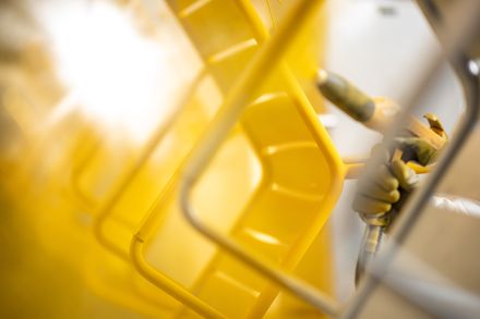 Pulverbeschichtung in der Produktion