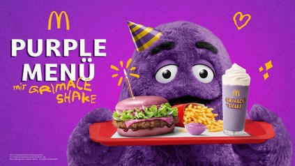 Grimace präsentiert das „Purple Menü“