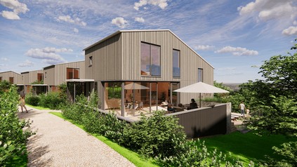 Bungalow auf dem Gelände des Rhön Park Aktiv Resorts