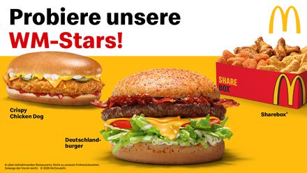 McDonald's-Produkte zur Fußball-WM 2026