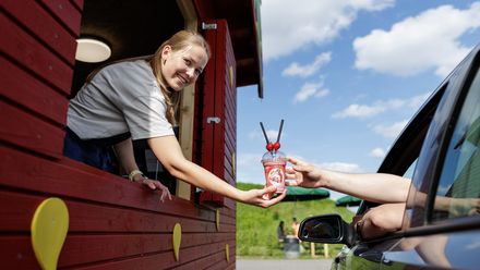 Erdbeer-Drive-in des Hofes Gut Holsterfeld