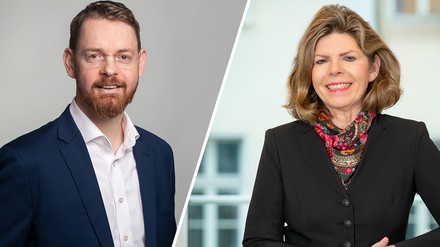 Erich Nagl, ETL ADHOGA, und Ingrid Hartges, DEHOGA-Hauptgeschäftsführerin
