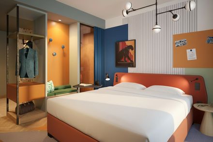 Zimmer im Me and All Hotel Leipzig