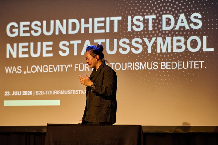 Vortrag beim B2B-Tourismusfestival