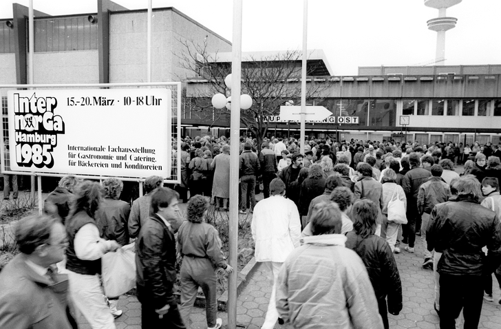 Eingangsbereich der Internorga im Jahr1985