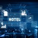 Roboter mit Hotelicons