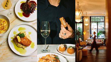 Food und Kellnerin