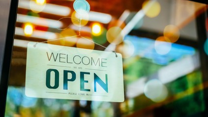 Sign with Open