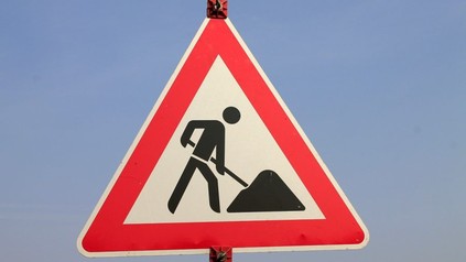 Baustelle Straßenschild