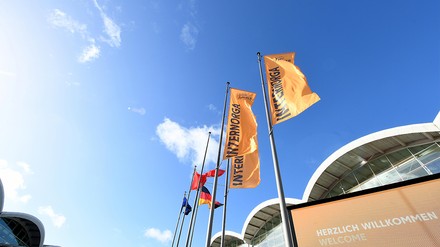 Fahnen mit der Aufschrift Internorga