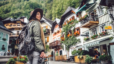 Young girl in Hallstatt