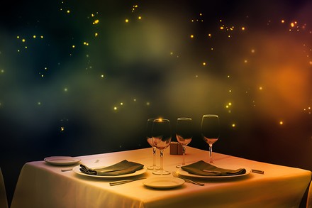 Ein Tisch in einem Sternerestaurant