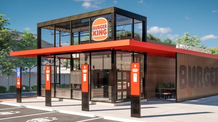 Burger King Filiale mit dem neuen Markenauftritt