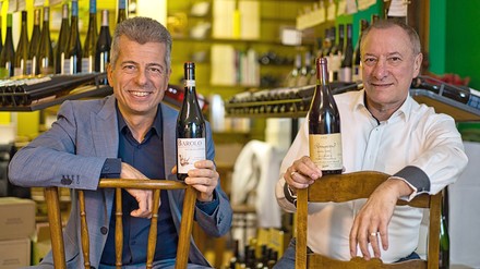 Andrea Vestri, Geschäftsführer der European Wine Education, und sein Geschäftspartner Jean-Jacques Marcel