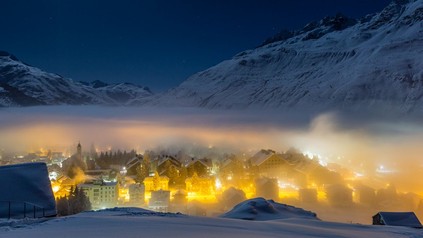 Nachtpanorama von Andermatt