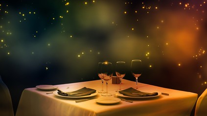 Ein Restauranttisch