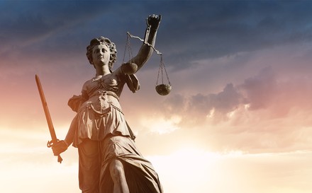 Die Statue der Justitia