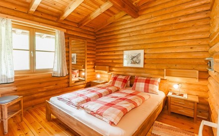 Das Schlafzimmer eines Ferienhauses