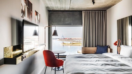 Zimmer mit Ausblick aufs Wasser im Studio Malmö