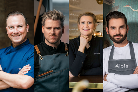 Die Jury für den Vorentscheid des internationalen Nachwuchskochwettbewerbs der „S.Pellegrino Young Chef Academy“ steht fest. Julia Komp, Tim Raue, Daniel Gottschlich und Christoph Kunz küren das Nachwuchstalent, das Deutschland und Österreich im internationalen Finale vertreten wird. (Foto © S.Pellegrino)