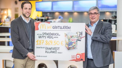 McDonald's Deutschland sammelt mit Spendenbuch-Aktion knapp 200.000 Euro