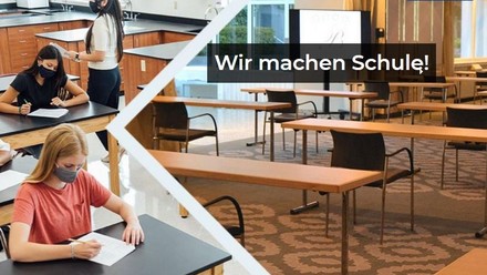 Ein Klassenzimmer im Hotel
