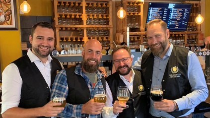 Patrick Thomi, Lukas Porro, Martin Droeser und Gregor Völkening