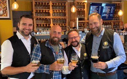 Patrick Thomi, Lukas Porro, Martin Droeser und Gregor Völkening