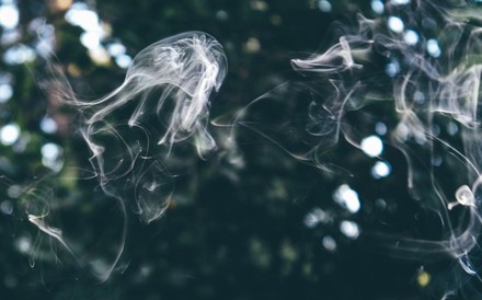 Rauch einer Zigarette