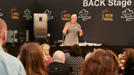 Bettina Schliephake-Burchardt bei der Internorga.