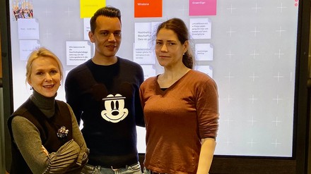 Die Organisatoren des Green Tourism Camps (v.l.n.r.): Suzann Heinemann, Wolf-Thomas Karl und Anne Seubert