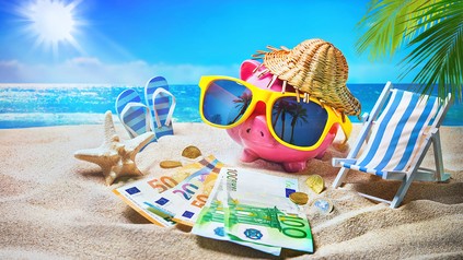 Geld am Strand