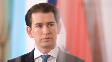 Bundeskanzler Sebastian Kurz während einer Pressekonferenz im Bundeskanzleramt in Wien. (©picture alliance / ALEX HALADA / picturedesk.com | ALEX HALADA)
Kanzler Sebastian Kurz