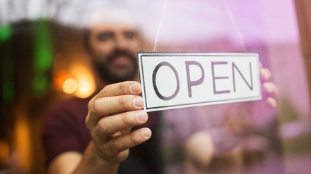 Ein offenes Restaurant