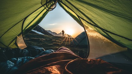 Ein Outdoor-Zelt