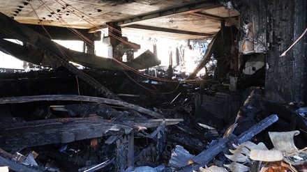 Die ausgebrannte Schwarzwaldstube in Baiersbronn