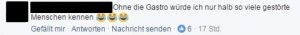 Ohne die Gastro würde ich nur halb so viele gestörte Menschen kennen