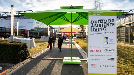 Impression von der Sonderschau Outdoor.Ambiente.Living.