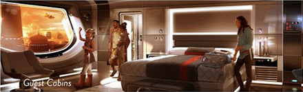 Hotelzimmer im StarWars Hotel