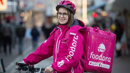 Foodora Fahrradkurier