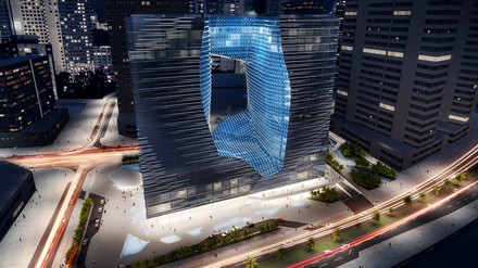 Rendering der Außenfassade des ME Dubai