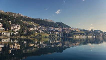 Panorama von St. Moritz